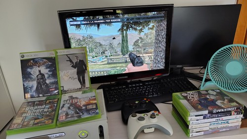 Microsoft xbox 360 slim 60gb - xbox,